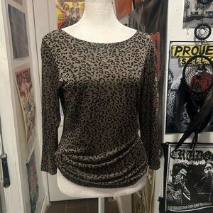 Leopard Print Women's Top